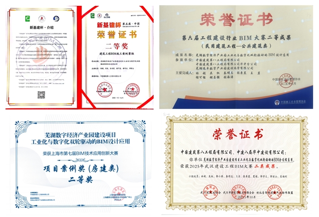 數(shù)字賦能,智造未來:中建八局蕪湖數(shù)字經(jīng)濟產(chǎn)業(yè)園項目BIM技術(shù)打造智慧建造新篇(圖8) 數(shù)字賦能,智造未來:中建八局蕪湖數(shù)字經(jīng)濟產(chǎn)業(yè)園項目BIM技術(shù)打造智慧建造新篇(圖8)