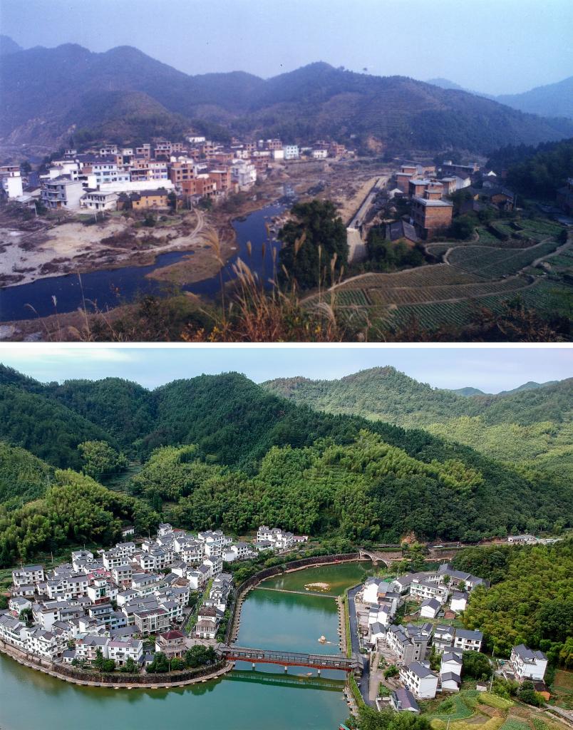 一圖勝千言：對(duì)比圖展現(xiàn)“千萬(wàn)工程”引領(lǐng)浙江山鄉(xiāng)巨變
